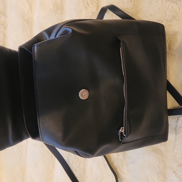 Zara Backpack with Flap Zips Black - Picture 6 of 16